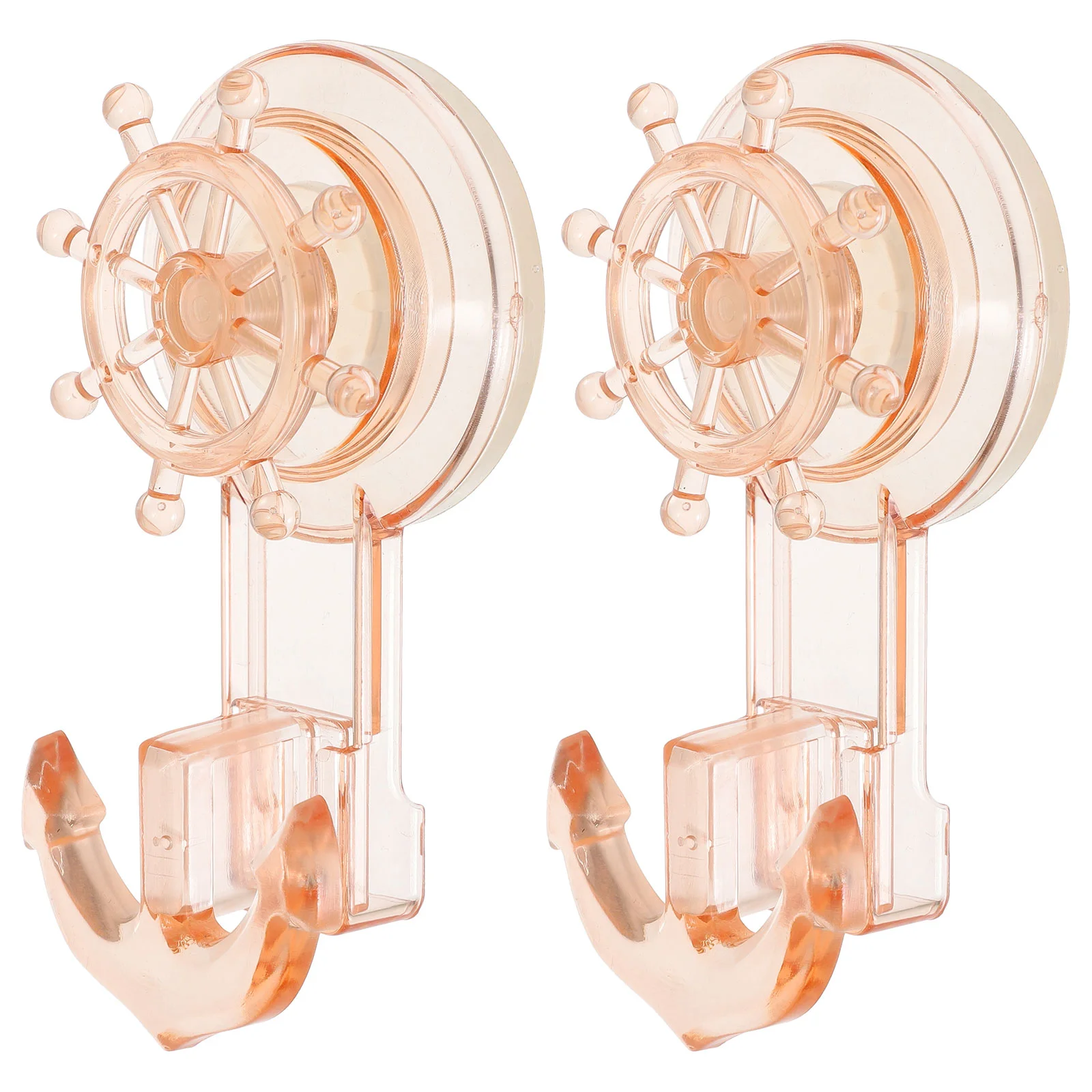 

2 Pcs Bathroom Storage Hooks Suction Cups Shower Home Hanger Towel Holder Heavy Duty Wall Hangers Vacuum Rack