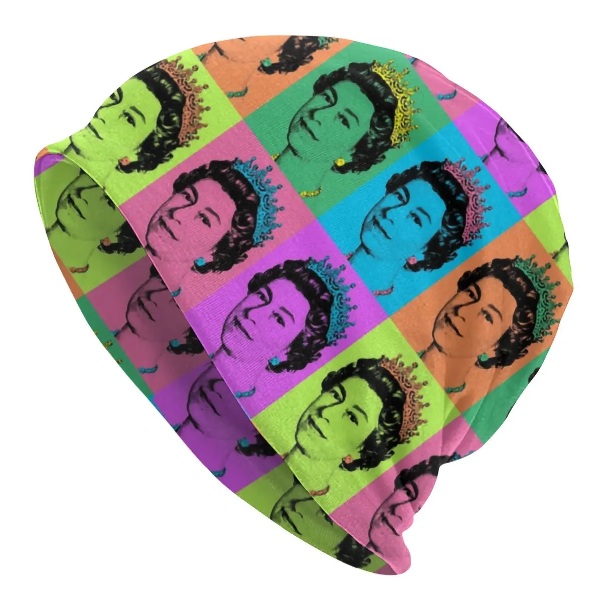 Женская трикотажная шапка, мужские модные облегающие шапки королевской Елизаветы II в английском стиле, модные облегающие шапки для взрослых в Королевском Великобритании, Лыжная шапка