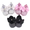 Infant Girl Shoes Bling Rhinestone Newborn Footwear Toddler Cute Bows Princess Flats for 1 Year Christian Baby Item Shower Gifts 1