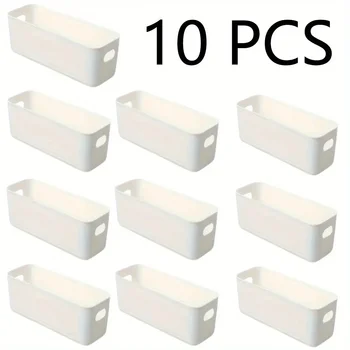 Boîte de rangement multifonctionnelle 10 pièces, boîte de rangement de bureau durable de grande capacité, rangement de sous-vêtements adapté au stockage d'articles divers 1