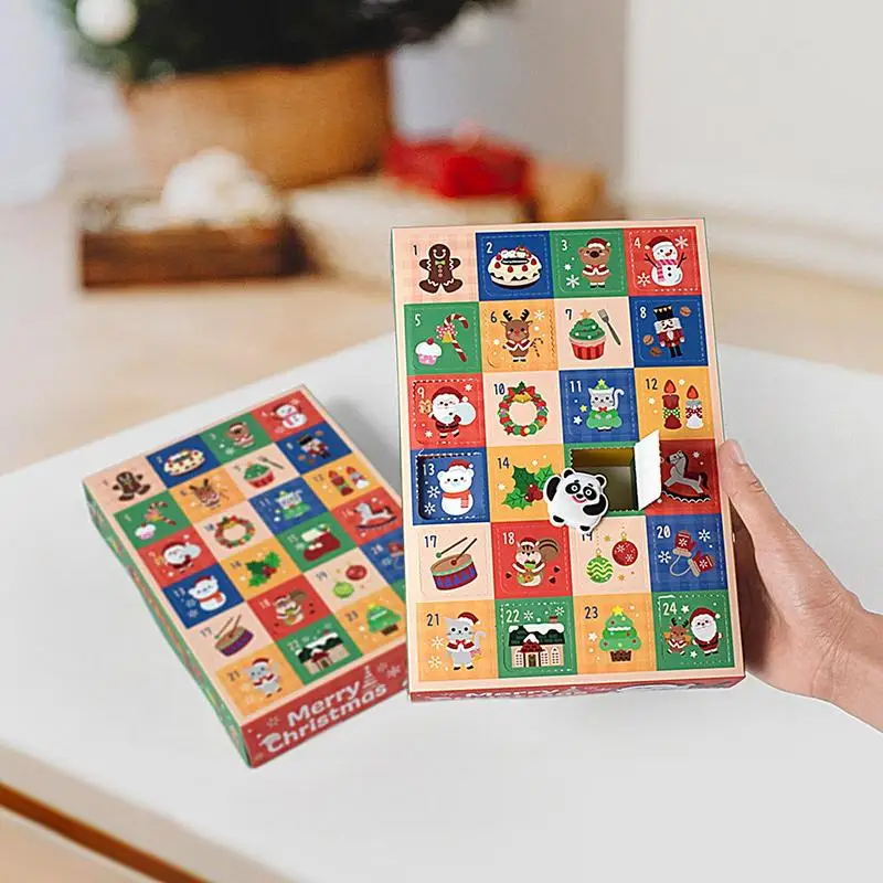 5Pcs Christmas Surprise Empty Blind Box 24 grids Child Countdown Advent Calendar
