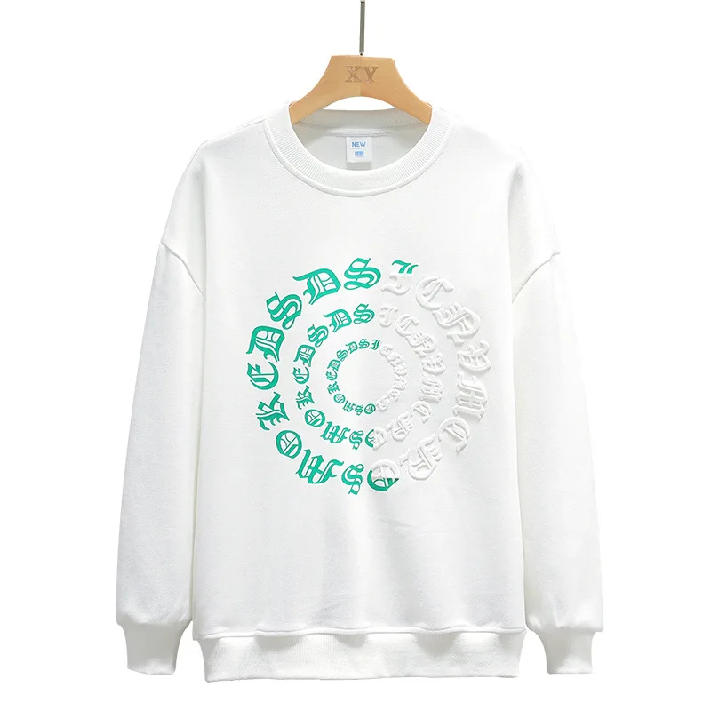 Men Sweatshirts 2022 New Spring And Autumn Male Coat Teenager Boy Character Pattern Korean Style Black White Gray Blue H14