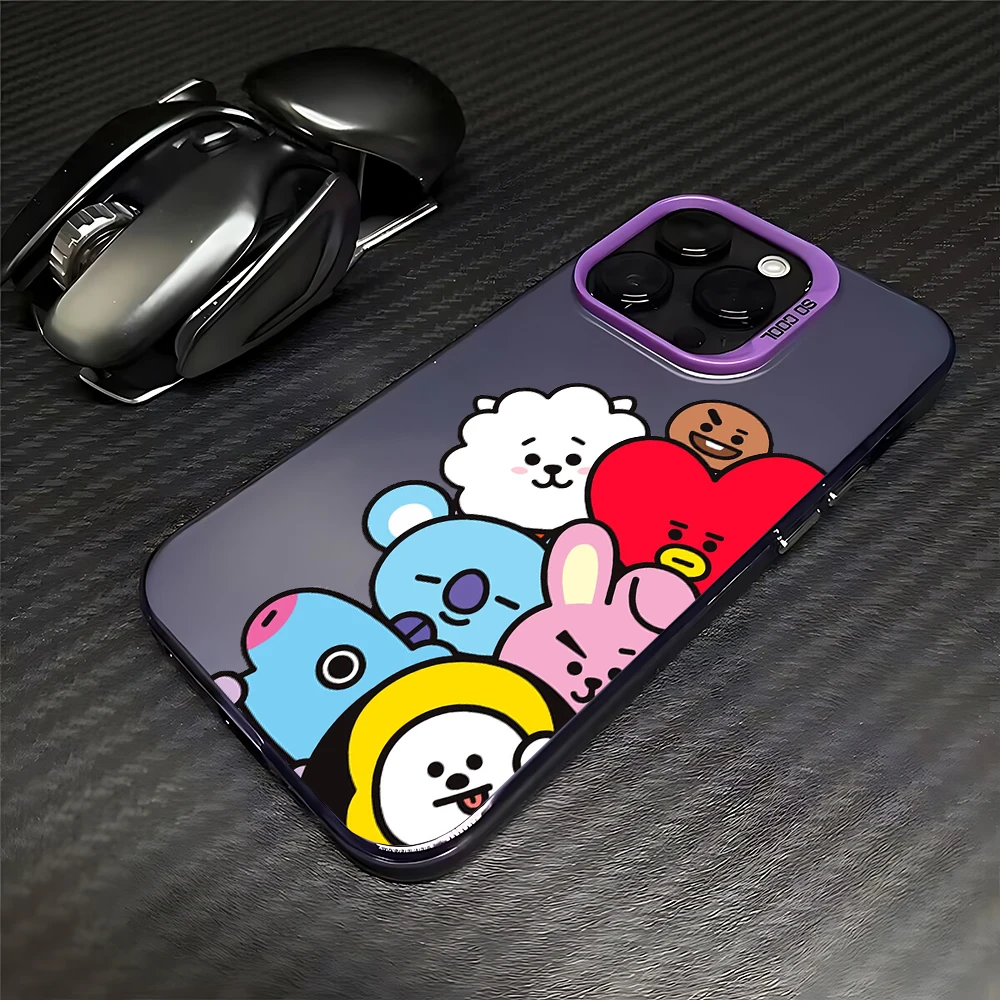 Adorable Cartoon Character Phone Case with Anti-Fall Matte Finish