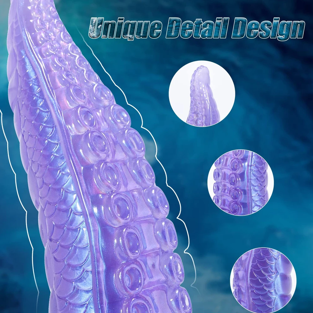 Enorme mostro lesbico anale dildo con ventosa tentacolo di polpo artificiale animale dildo giocattoli sessuali per donne adulte_voghion.com