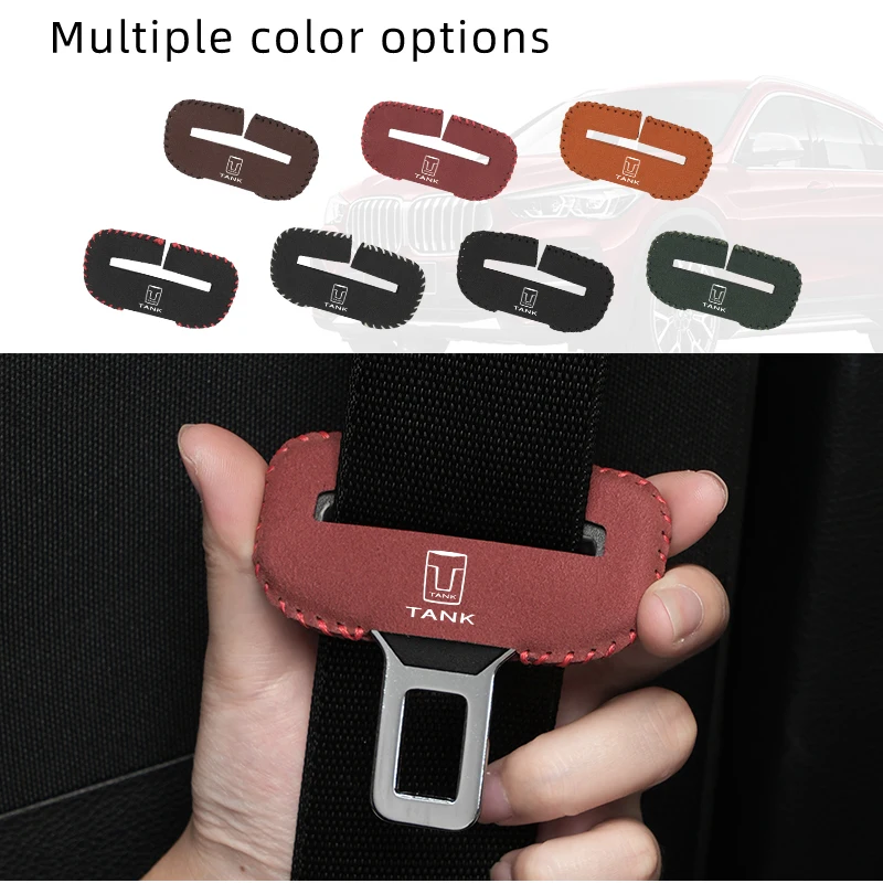 2/5Pcs Car Seat Belt Covers Fur Protection Clips Auto Accessories for TANK Great Wall Tank Tank 300 seat belt covers car seat belt accessory