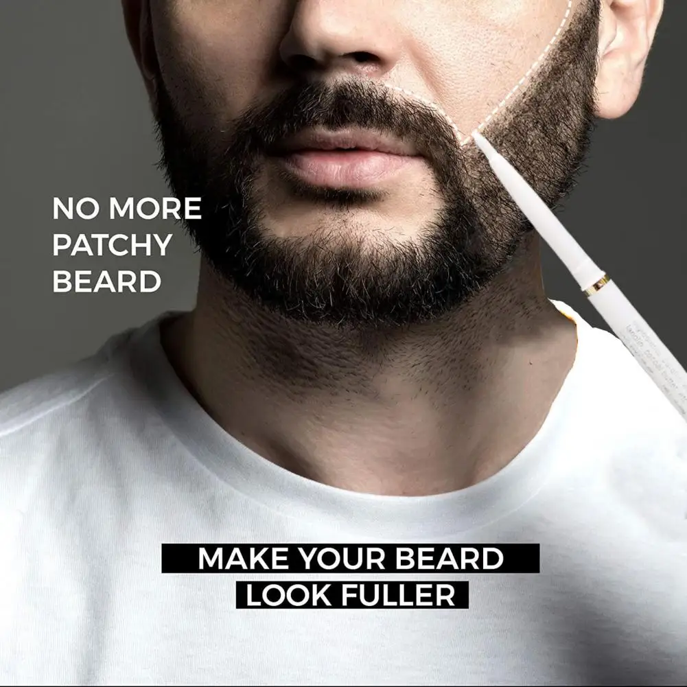 

Beard Pen Liquid Beard Pencil Mild Smooth Lines Effective Beard Pen Fashion Moustache Enhancer Filling Pen for Travel