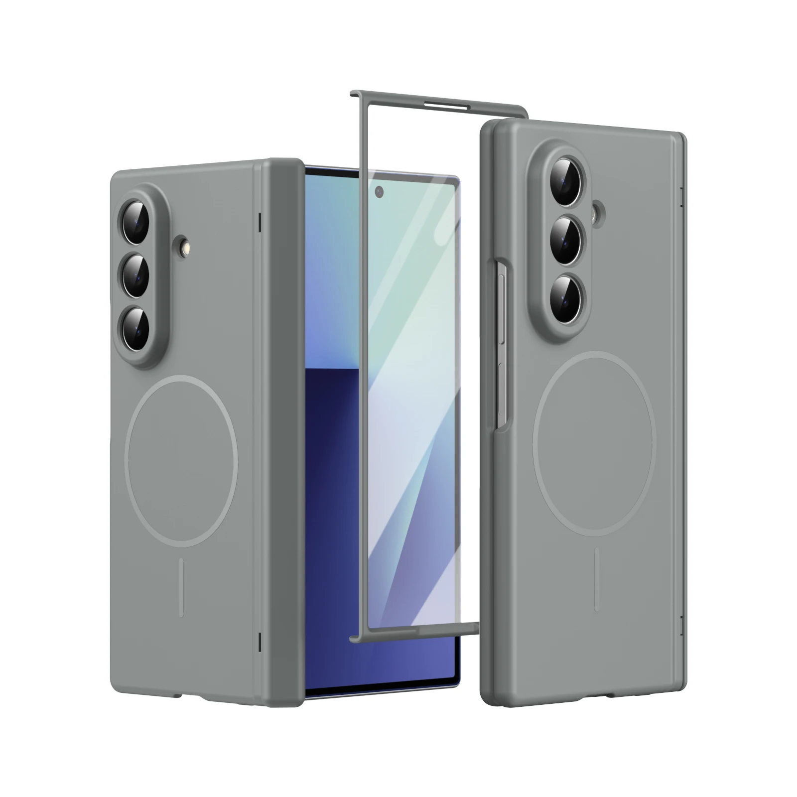 Premium Magnetic Protective Phone Case with 360-Degree Hinge and Screen Guard