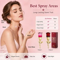WARMKISS Midnight Rose Parfum pour femme, longue tenue, frais, Eau de Parfum 50ml, senteur florale naturelle de niche, pour rendez-vous romantique 3