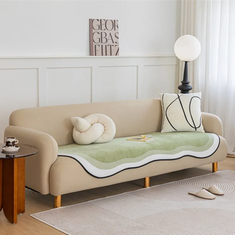 Chenille Fabric Sofa Cushion for Living Room Special Shape Non-slip Couch Cover L Shaped Sofa Towel Seat Pad Protection Cover 2