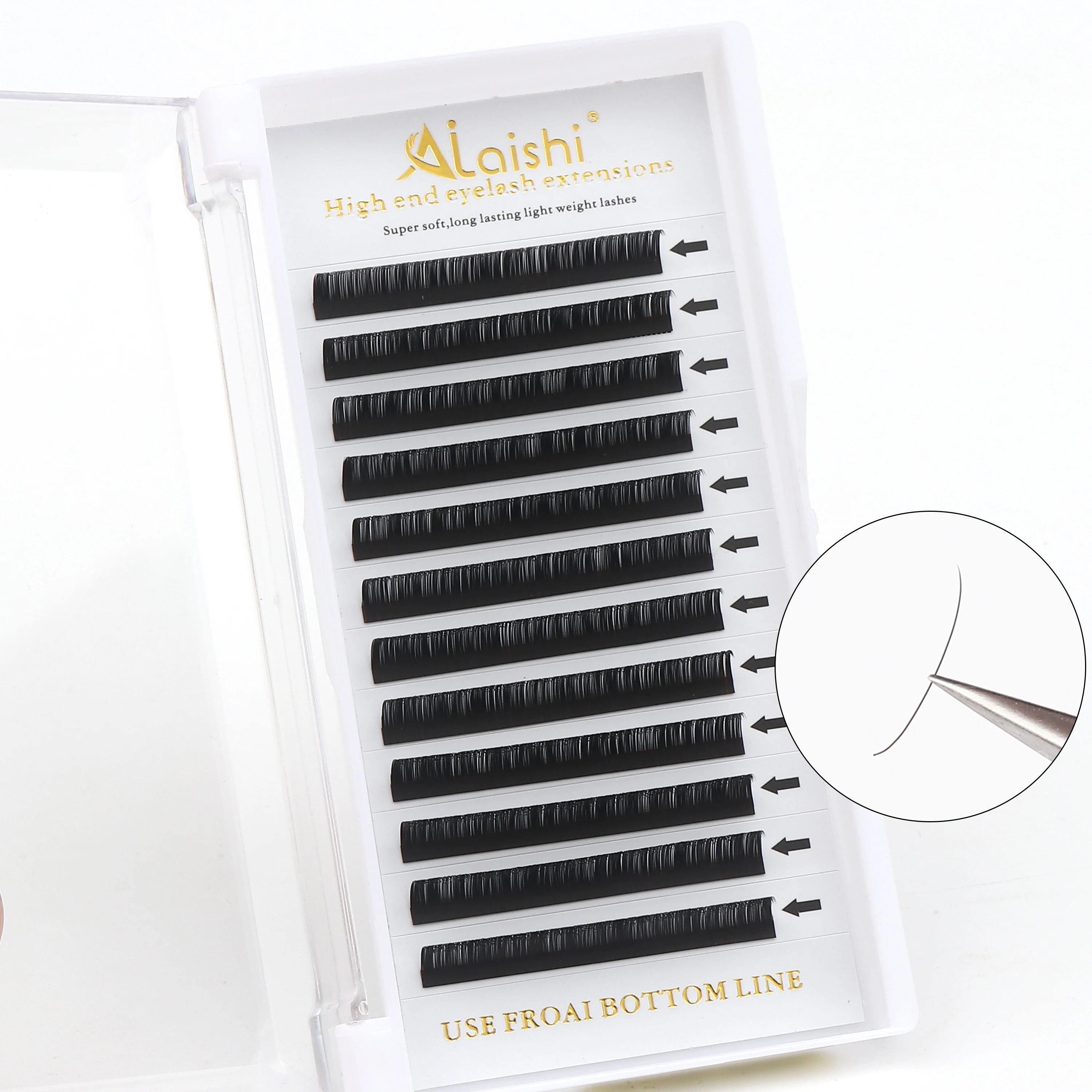 

AILAISHI Mix 8-15mm Eyelash Extension Faux Mink Individual False lash Natural Soft Lashes Cils Makeup C D