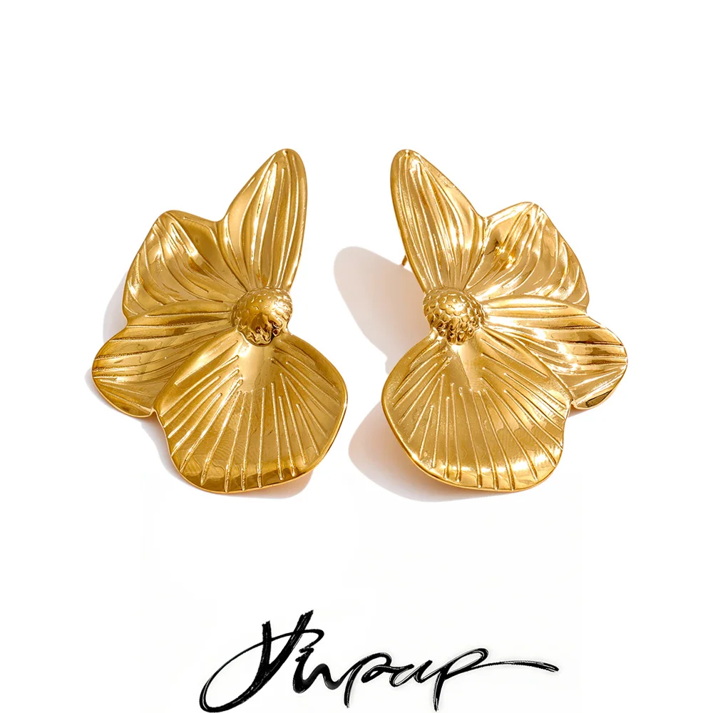 Yhpup Earrings 18K PVD Plated for Women