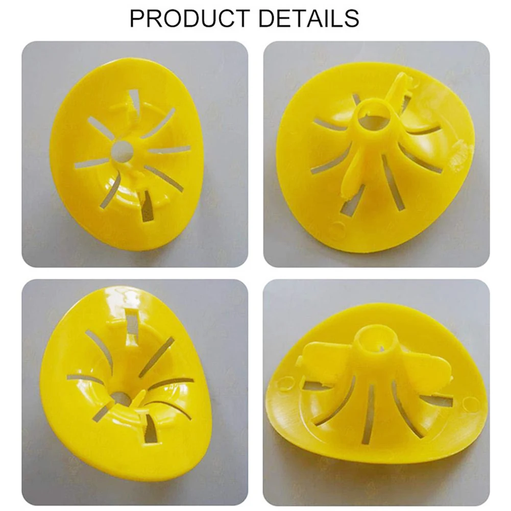 5-25PCS Reusable Yellow Plastic Bee Catcher Flower Shaped Flying Insects Funnel Wasp Trap Pest Control Killer Home Outdoor
