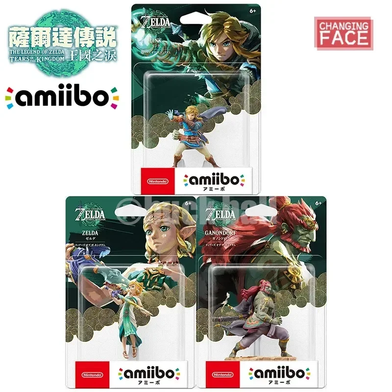 

Genuine Amiibo Zelda Tears Of The Kingdom Twilight Princess Amiibo Link Ganon Figure Nfc Anime Figures Statue Christmas Gifts