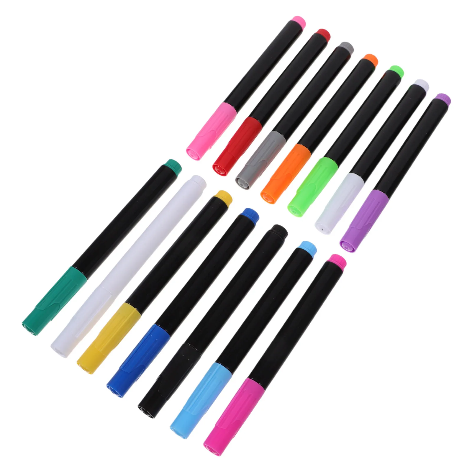 14Pcs 화이트 보드 마커 액체 분필 펜 블랙 보드 유리 창 LED 보드 용 빠른 건조 지울 수있는 여러 가지 빛깔의 형광 잉크