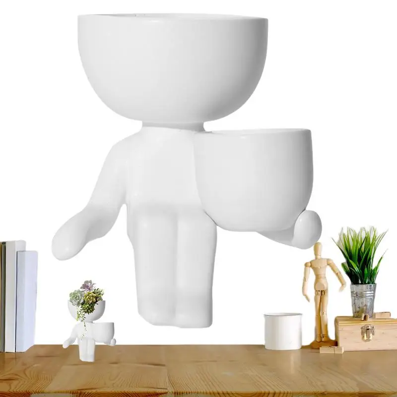 Vasi Per Fioriere Carini Piccoli Vasi Succulenti Con Fioriere Portatili A Forma Di Figura Per Yuccas Stonecrops Vaso Di Fiori Carino Per Giardino