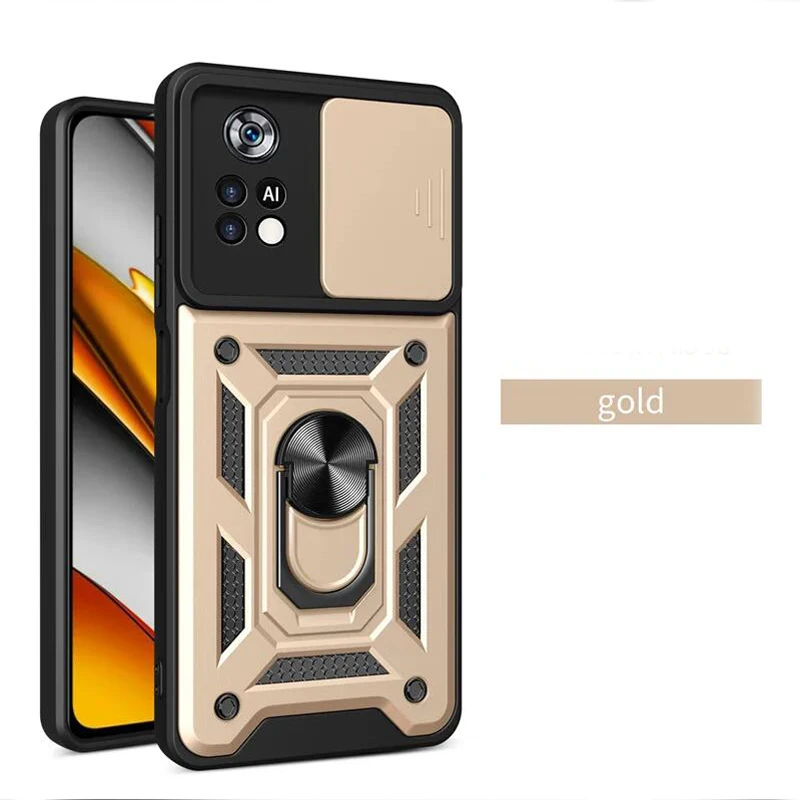 Durable Camera Lens Protect Armor Case with Phone Holder Cover