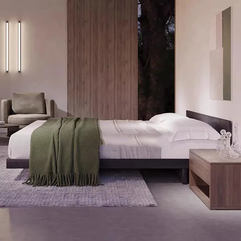 Headboards Hotel Beds Twin Luxury Comforter Bunk Japanese Bed Beauty Modern Upholstered Lit Enfant Fille Nordic Furniture