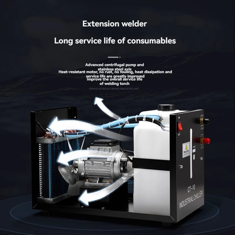 CT-10 argon arc welding machine plasma cutting machine laser circulation auxiliary with water level display welding cool