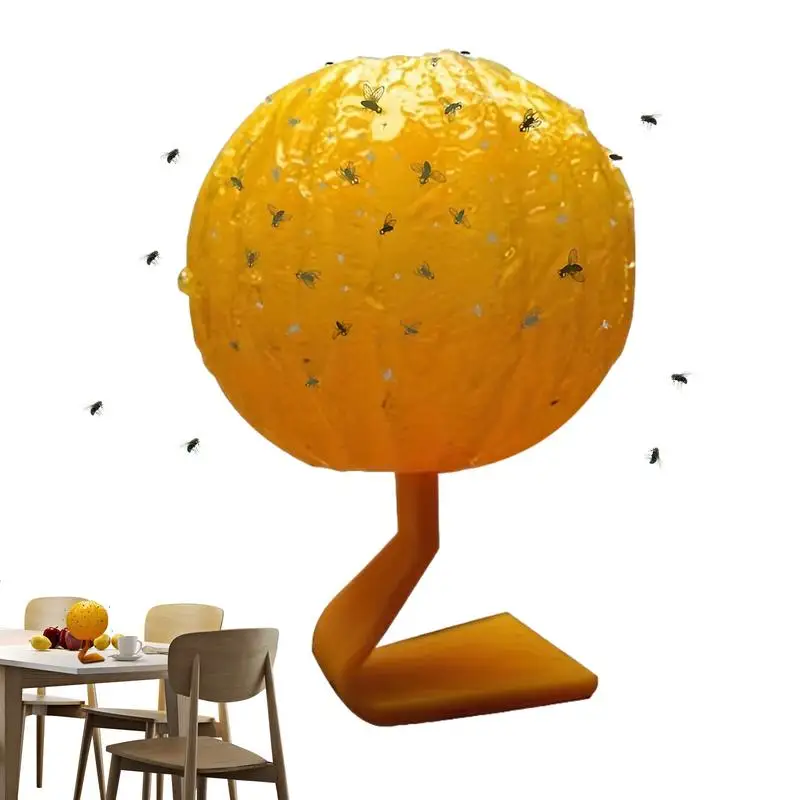 Yellow Fruit Fly Trappole Ball & Catcher Citrus Flying Catcher Sticky Yellow Catcher Fruity Lure Yellow Catcher Trap For Home