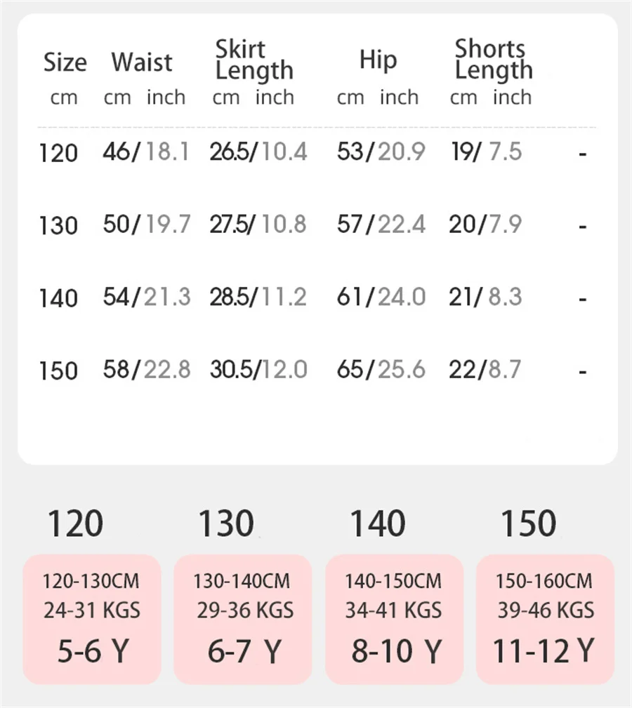 Children Golf Tennis Skirt With Shorts Girls Sport Skorts Running Dancing 2 In 1 Culottes Summer Athletic Breathable Cool Fabric 7 S79ac570560f4427087c2ab6e00ed0b88M