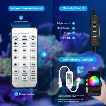 Lominie Asta 20 Saltwater Remote WiFi Control 16W Full Spectrum For Nano Coral Reef Fish Tank 2