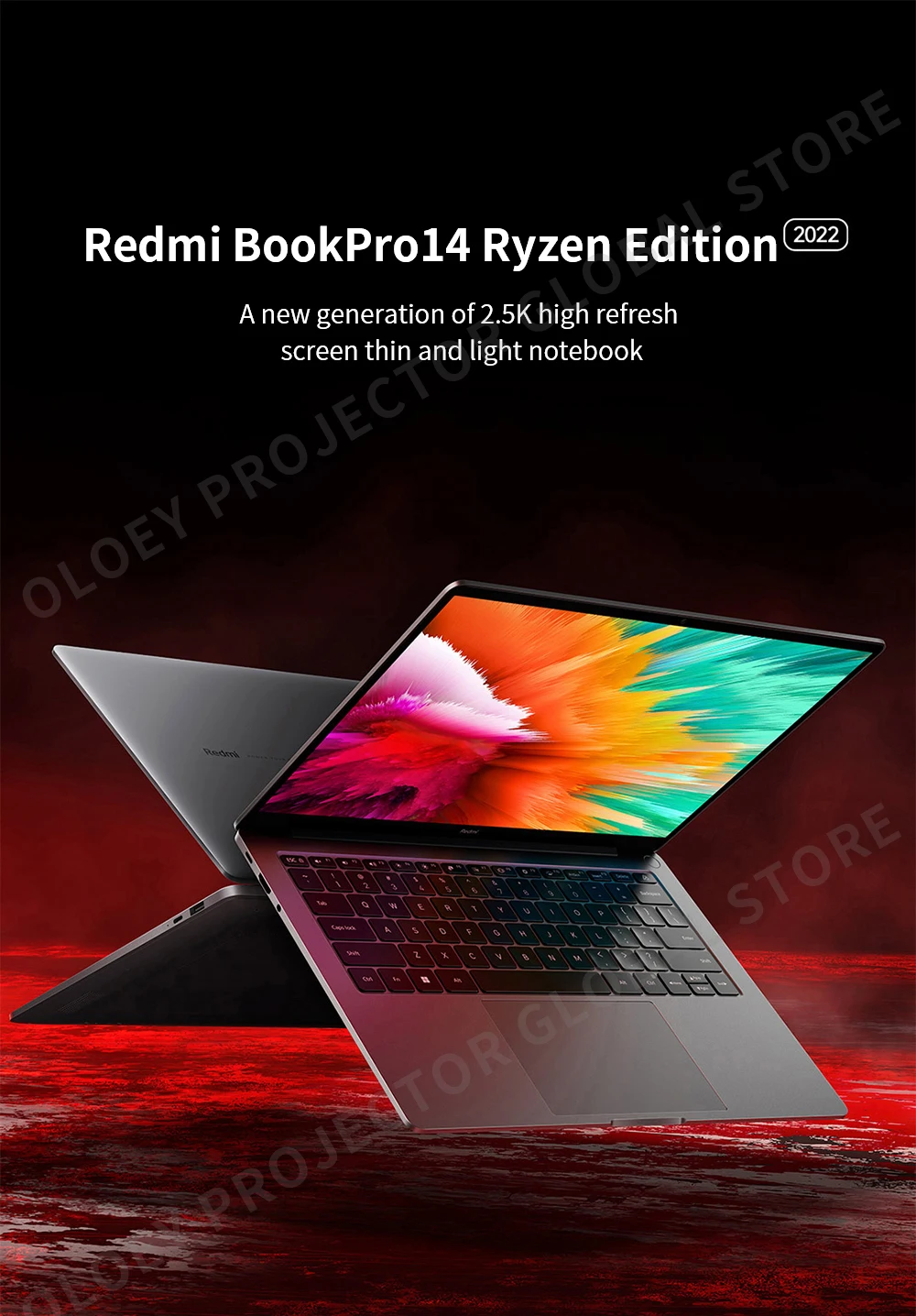 Xiaomi RedmiBook Pro 14 (2022) - Ryzen R7-6800H/R5-6600H, AMD Radeon 680M/660M, 2.5K 120Hz Screen, 14-Inch, 16GB RAM, 512GB/1TB SSD. Description Image.This Product Can Be Found With The Tag Names Xiaomi redmi book 14 ryzen edition, Xiaomi redmibook 16 amd ryzen 7 4700u, Xiaomi redmibook pro 15 ryzen edition