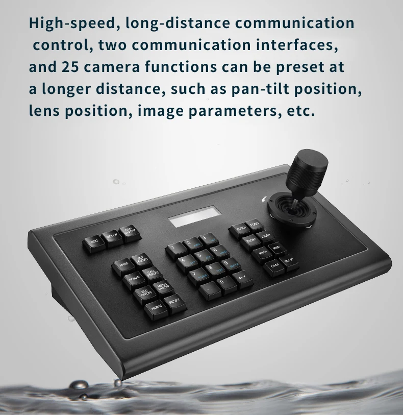 Camera Control Keyboard PTZ Controller Joystick RS232/422 for Live