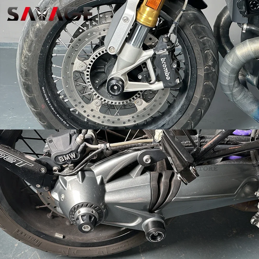 Front Axle Wheel Slider Rear Final Drive Housing Cardan Crash Sliders For  BMW R Nine T 2013-2024 Scrambler Racer Urban G/S Pure