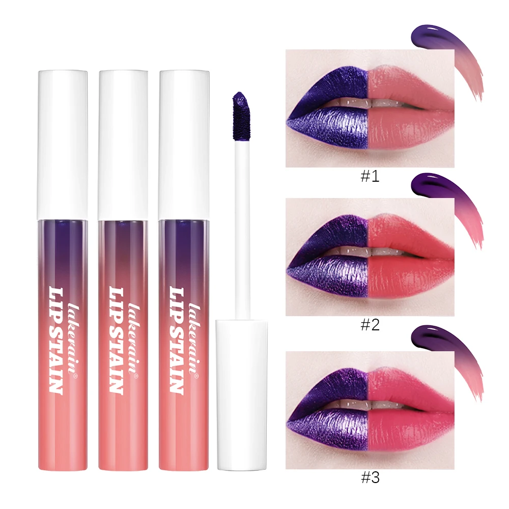 3 Color/set Peel Off Lip Tattoo Lip Waterproof Long Lasting Matte Lip Ink Lip Tint Sexy Red Brown Lip Makeup