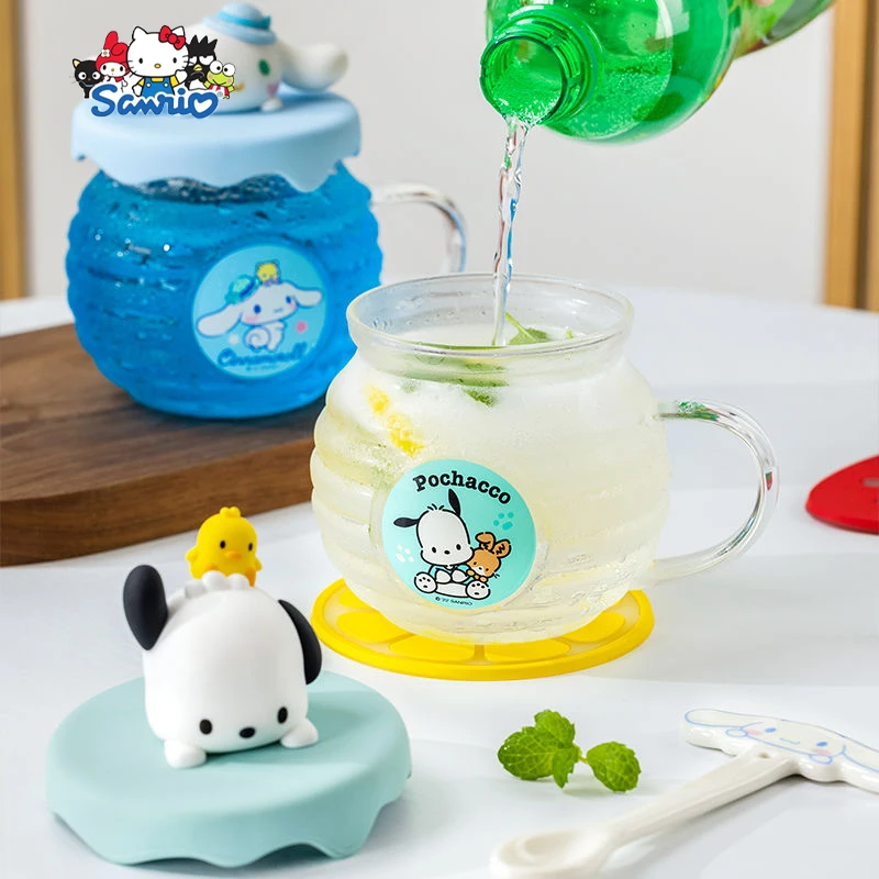

Sanrio Pochacco Honey Pot Cup Kawaii Hello Kitty Cinnamoroll Cartoon Cute Kuromi Office Drink Water Mug Toys Girls Birthday Gift