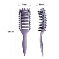 Brosse de coiffure 3 en 1 pour boucles, brosse à cheveux démêlante ajourée, peigne à cheveux emmêlé, façonnant la définition des boucles, outils de coiffure 3