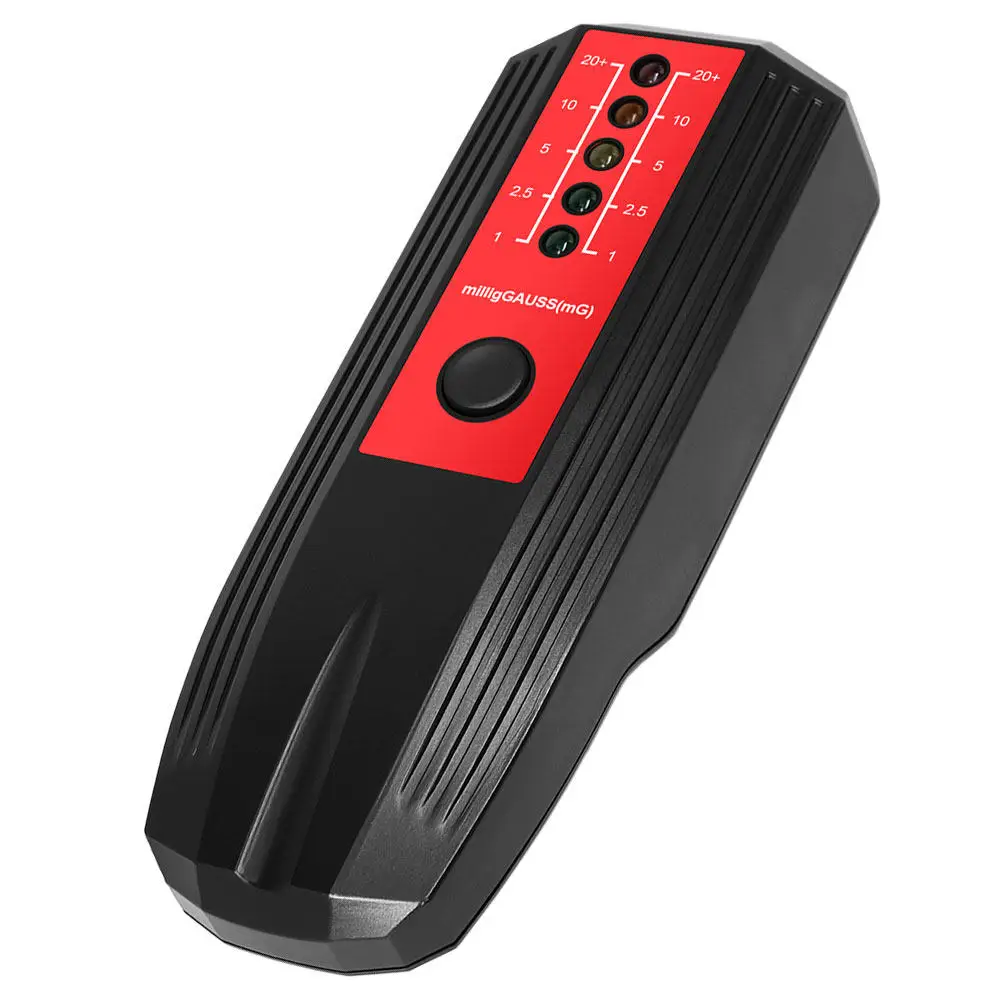 EMF 미터 방사선 측정기 프리미엄 ABS 소재 가우스 미터 LED 표시기 광범위 측정