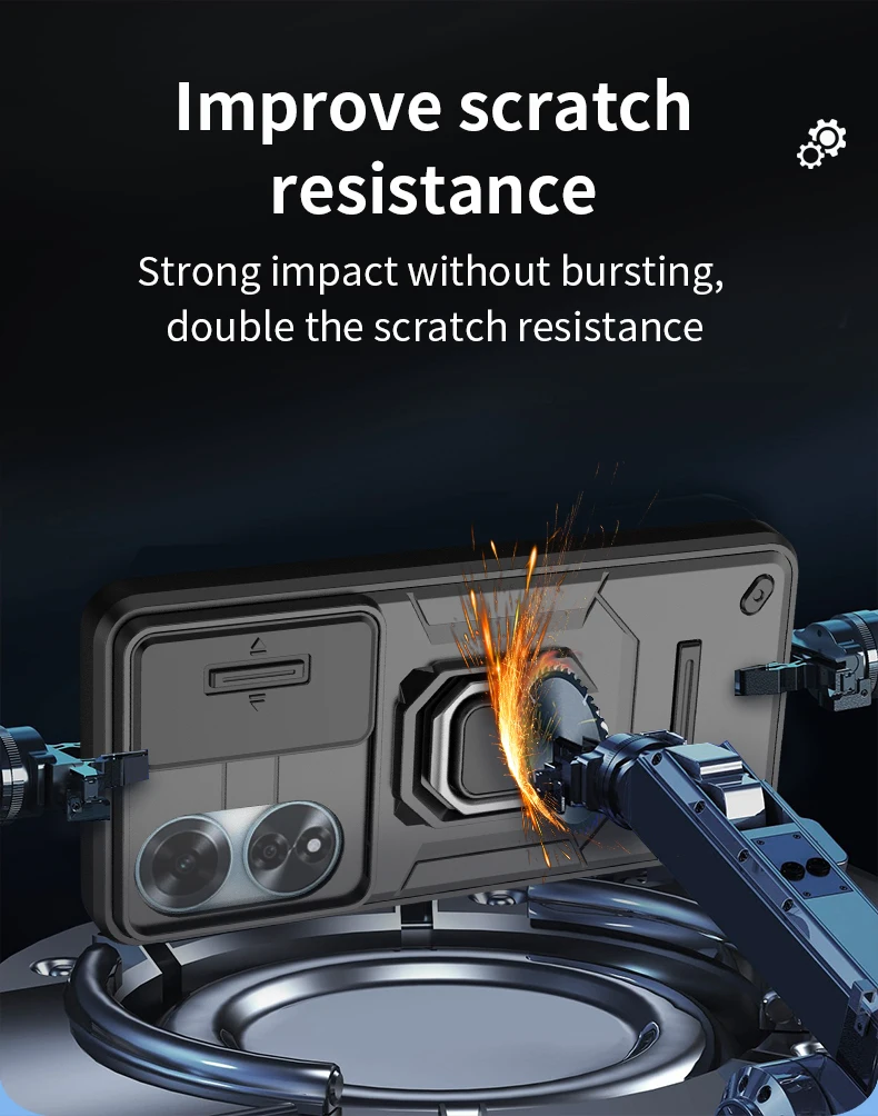 Armor Stossfest Hülle Fir OPPO A60 A79 4G Schutzhülle Ring Magnéithalter Coque Fundas Capa_voghion.com