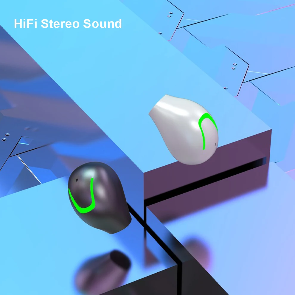 Mini neviditelná náhlavní Bluetooth 5.3 in-ear sluchátka TWS bezdrátový sluchátka ENC hluk redukce hifi špunty s mikrofon