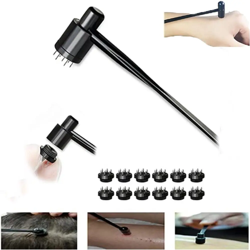 

for Home Use Plum Blossom Shaped Blood Hammer Seven Star Needle Set for Beauty Dermal Needle Bloodletting Needle 7 Star Needle