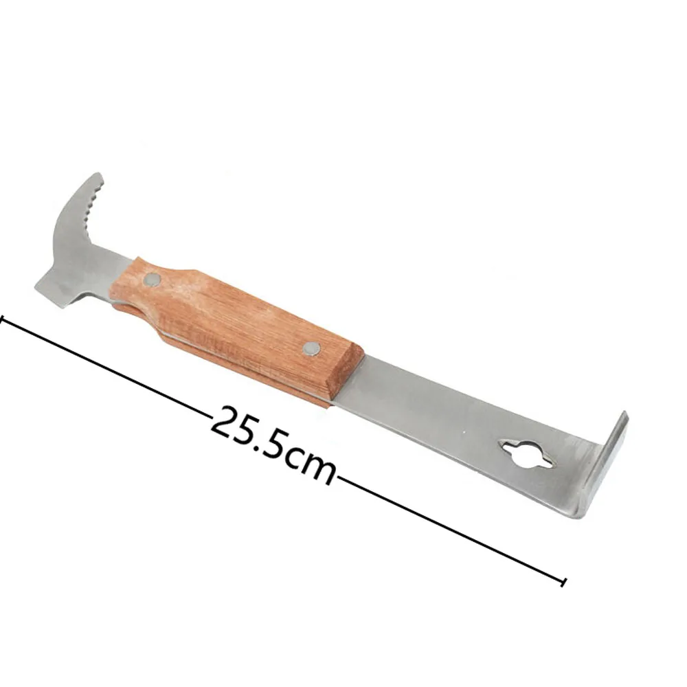 Stainless Steel Bee Hive Hook Scraper Multifunctional Beekeeping Hive Tool Scraper Beekeeping Equipment Frame Cleaning Tool