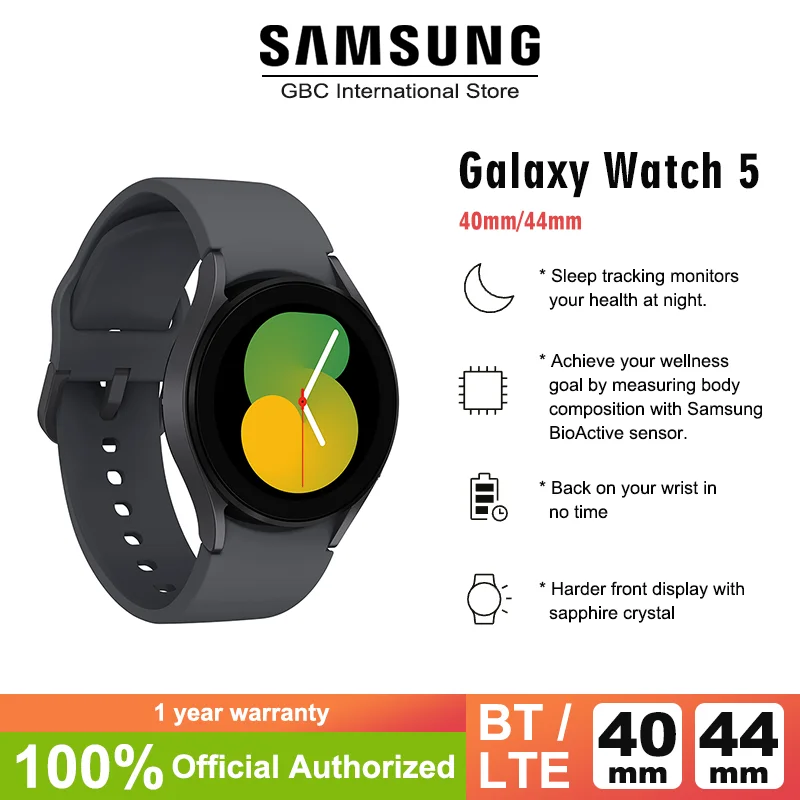 Global Version Samsung Galaxy Watch 5 40mm R900 Smartwatch 1.2