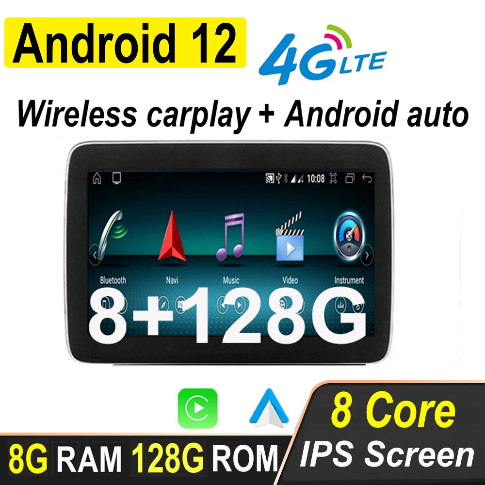 8 Inch Android 12 Car Video Radio Carplay Auto Gps Navigation