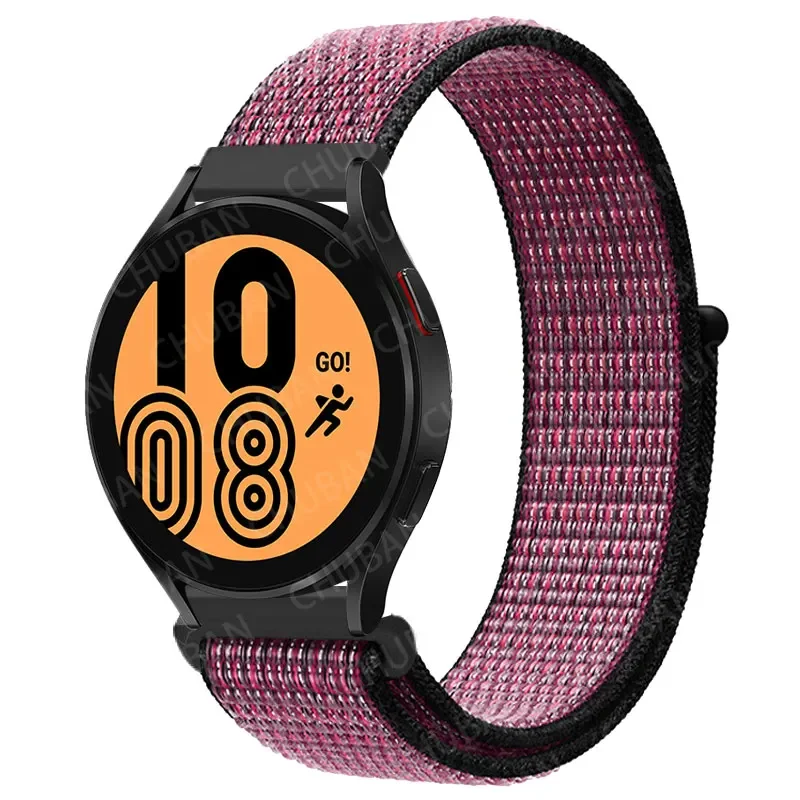 Nylon Loop Sport Watch Band Bracelet, 20mm/22mm Adjustable Strap