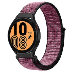 Nylon Loop Sport Watch Band Bracelet, 20mm/22mm Adjustable Strap for 22mm watch band (50 ripe berries)