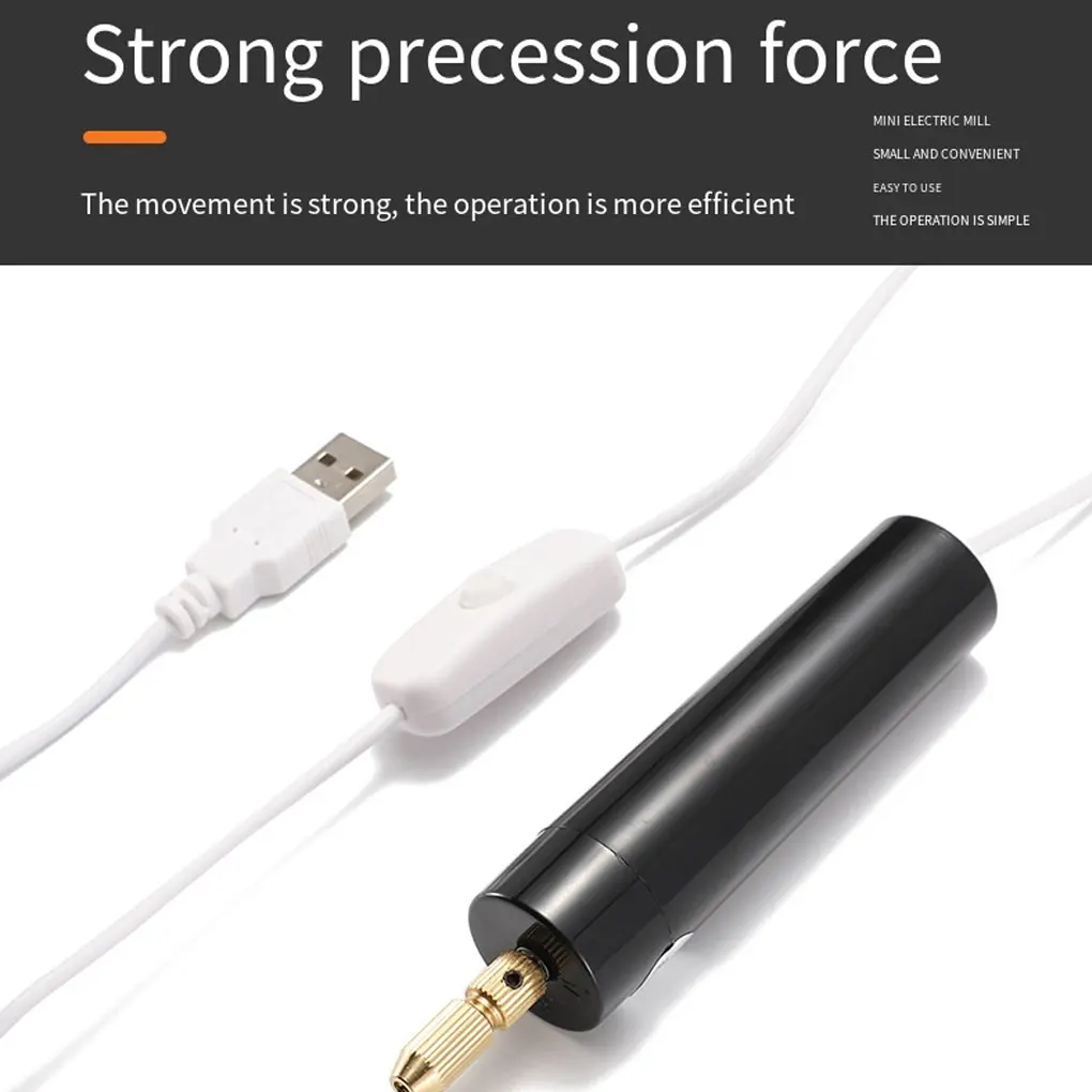 Electric USB Mini Drill 5 Pieces Set USB Drill Rotary Tools Engraver Pen Drilling Jewelry Tools With Drill Bits Power Tools