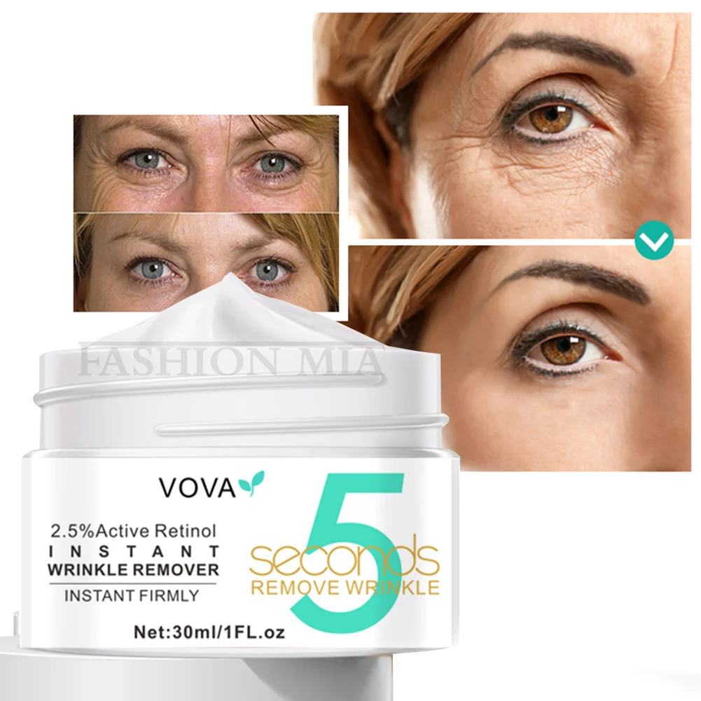

VOVA Retinol Anti Wrinkle Face Cream Instant Remove Eye Bags Fade Fine Lines Improve Puffiness Moisturizing Brighten Skin Care