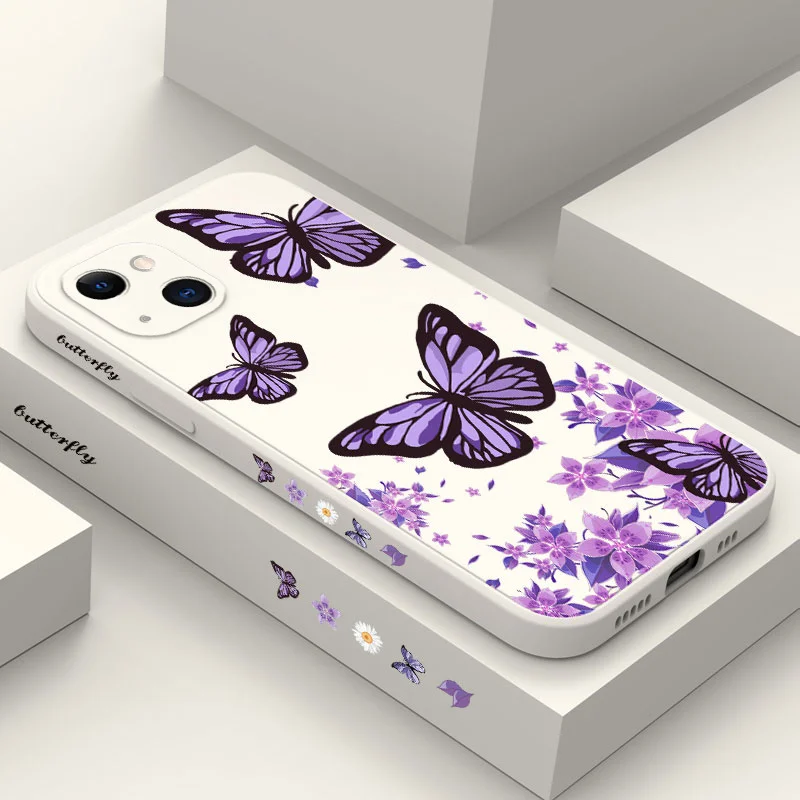 Elegant Purple Butterflies Phone Case Cover