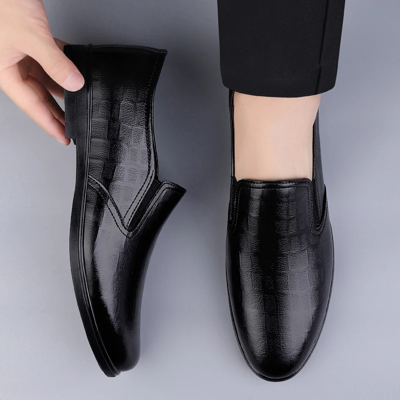 High Quality Brand Men's Genuine Leather Shoes High-end Banquet Dress Shoes Lightweight Comfortable Men's Business Casual