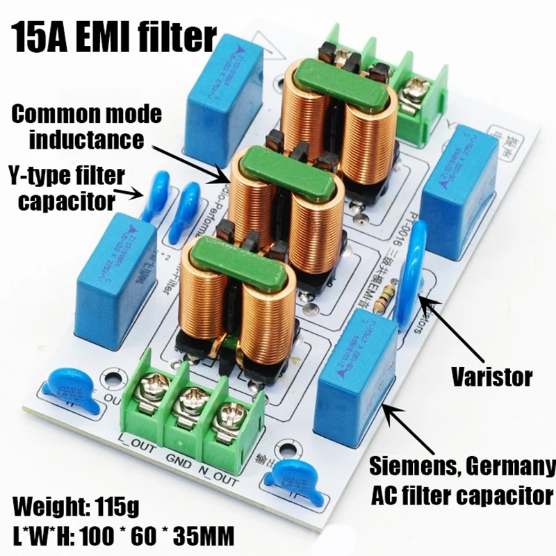 High-Performance External AC Audio Power Supply with Surge Protection and EMI Filtering