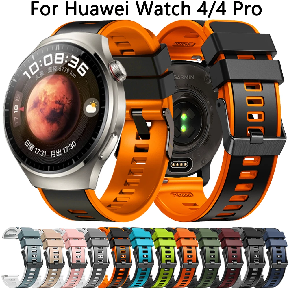 22mmSiliconeBandBeltForHuaweiWatch43ProStrapBraceletHuawei