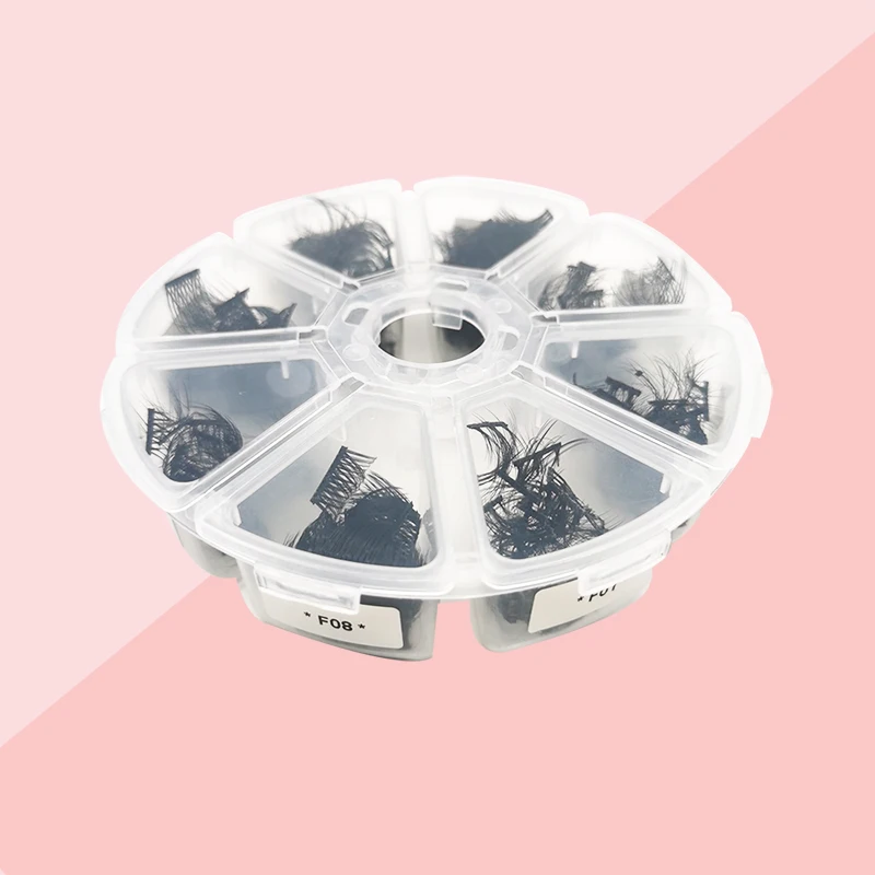 

Mix Styles Russian Volume Premade Fans Faux Mink Individual Lashes Extension Clusters Dovetail Segmented Lashes Bundles Makeup