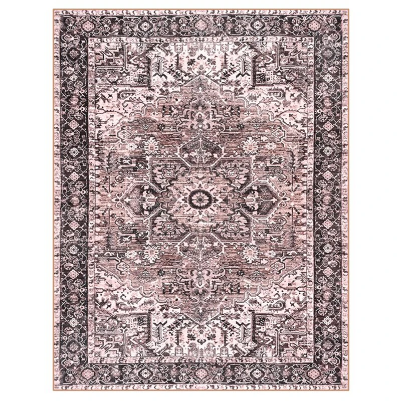 Soft Vintage Low Pile Area Rugs for Home Decor