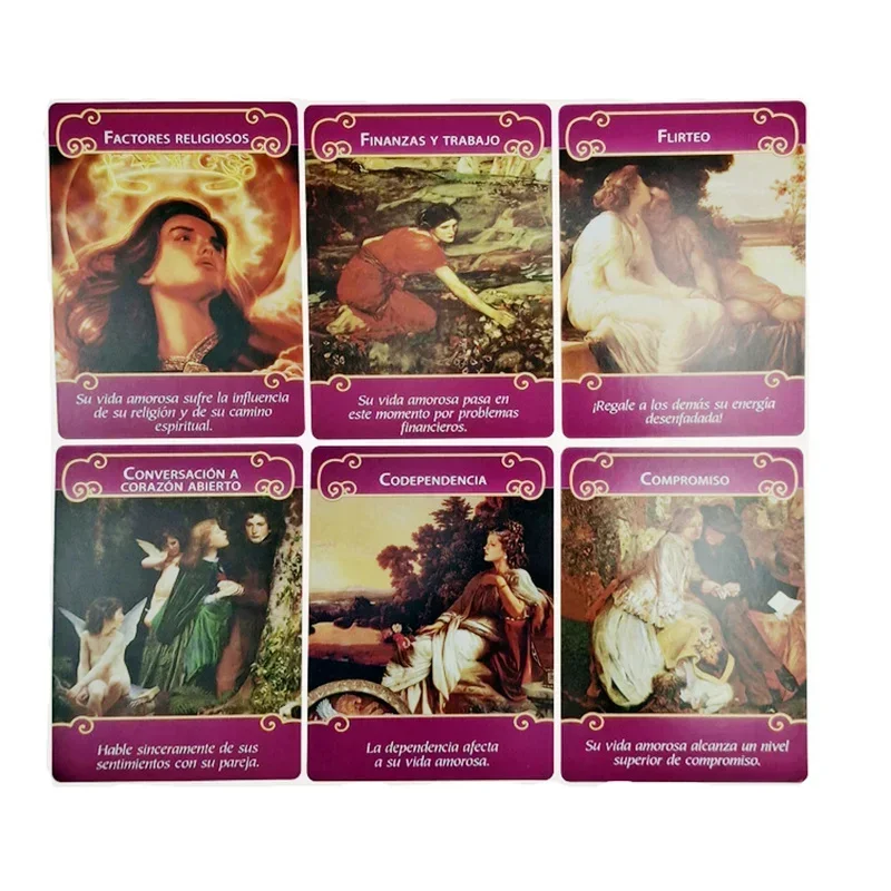 Love Angel Oracle Cards – Mazzo Di Tarocchi In Inglese Con 54 Carte E Guida – Divinazione E Intrattenimento Mistico - 4