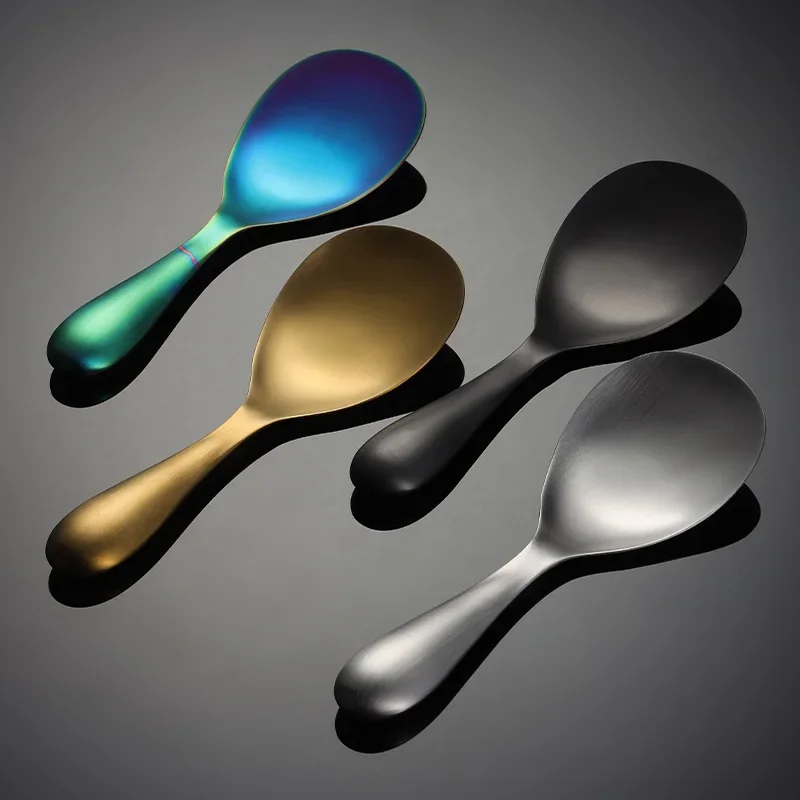 Thicken Stainless Steel Rice Scoop Multi-purpose Long Handle Scoops et Serving Spoon Soup Spoons Household Kitchen Gadgets